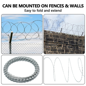 Bangjun Bto 22 Low Price Concertina <strong>Wire</strong> Hot Dipped Galvanized <strong>razor</strong> Barbed <strong>Wire</strong> Price For Sale Anti Climb <strong>razor</strong> <strong>Wire</strong> - Product Image 6