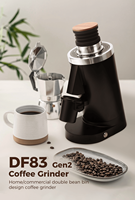 Molinillo de café de muelas planas de alta resistencia de 83 mm DF83 Gen2 con doble tolva para espresso, cafetera francesa, cold brew, para uso doméstico