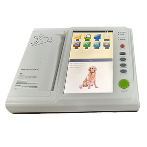 Pet <span class=keywords><strong>ECG</strong></span> Thiết Bị Nhà Máy Xách Tay <span class=keywords><strong>ECG</strong></span> Máy Kỹ Thuật Số Mười Hai Kênh Điện Tâm Đồ Pet Thiết Bị Giám Sát - Product Image 1