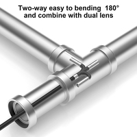Endoscopio Industrial S10 Boroscopio Articulado de 360 Grados con Lente Única de 8.5mm y Pantalla de 5 Pulgadas para Inspección Mecánica