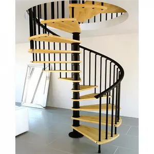 CBMmart 아파트 금속 나선형 계단 설계 3D 모델 설계 공장 사용 스테인레스 스틸 나선형 계단