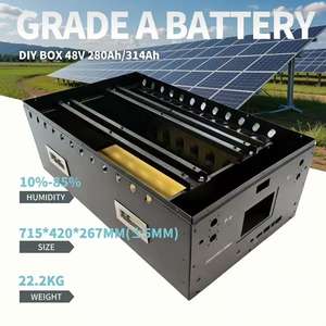 Stock UE DIY Batterie de stockage solaire 15 kWh 51,2 V Boîtier de batterie 280 Ah 314 Ah 304 Ah LifePO4 Boîte de batterie JK BMS V19 pour stockage d'énergie domestique - Product Image 6