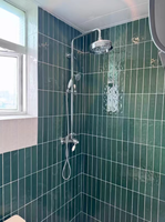 Carrelage mural en céramique fait main, vert brillant, style métro, personnalisé pour cuisine, salle de bain, projet de décoration intérieure, vente en gros