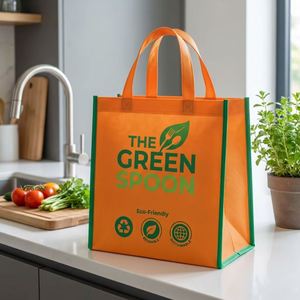 Custom Logo Printed Cooler Bag Non-Woven Take Away Carrier for Restaurant <b>BBQ</b> Hot Food Coffee Milk Tea with Stylish Design - Product Image 6