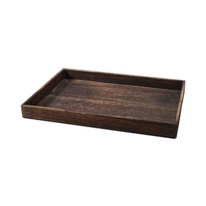 Stile giapponese antico a un solo livello in legno pane vassoio di spezie rettangolare di bambù gioielli di stoccaggio <span class=keywords><strong>Display</strong></span> intagliato lacca - Product Image 1