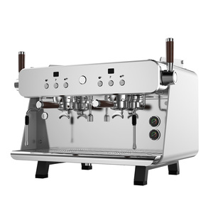 Cafetera Profesional de 2 Grupos, 3000W, Caldera de 11L, Semiautomática, para Cafetería - Product Image 1