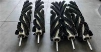 Brosse à rouleaux électrique industrielle en nylon pour le nettoyage du ciment, des mines de charbon, des usines de sable, brosse industrielle