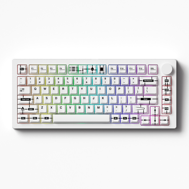 MonsGeek M1 V5 VIA Hot Swappable Mechanical Keyboard Wireless 75% Gaming Mechanical Keyboard With Volume Knob