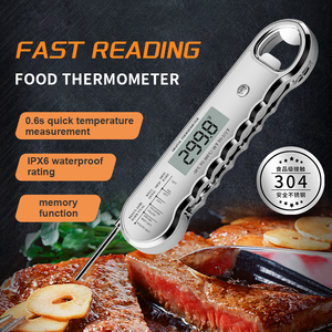 Termómetro para barbacoa de cocina al por mayor, termómetro Digital resistente al agua para todo el cuerpo, lectura instantánea para cocinar alimentos y carne con abrebotellas - Product Image 2