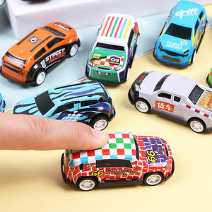 Coche de Juguete de Metal Fundido a Presión, Miniatura, de Fricción, para Coleccionar, Decoración de Escritorio, Estilo de Dibujos Animados, para Niños - Product Image 5