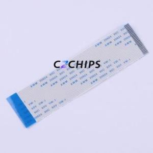 JS10B-25P-100-4-8 FFC Cable (Flexible Flat Cable) P=1mm Connector 25P 1mm 0.3mm Reverse - Product Image 1