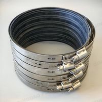Raccords de tuyaux flexibles en acier inoxydable naturel et caoutchouc EPDM