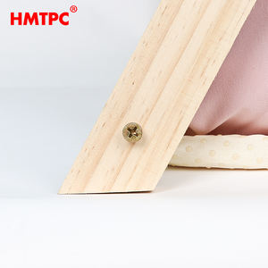 Yüksek Kaliteli Lüks Küçük Masif Ahşap Pamuklu Köpek Evi Lüks Üçgen Çadır Evcil Hayvan Kulübesi - Product Image 3