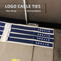Attaches de câbles personnalisées avec logo, sangles à boucle en plastique, sangles réglables à boucle et crochets, attaches de gestion de câbles