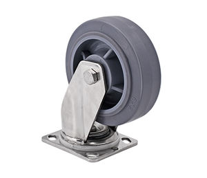Tpr घूमने वाली स्विवेल फिक्स्ड ट्रॉली कैस्टर व्हील 6 इंच पीपी कोर बॉल असर वाली गैल्वेनाइज्ड आयरन कैस्टर व्हील औद्योगिक कैस्टर - Product Image 5
