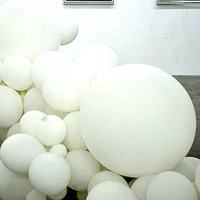 Ballons blancs mats de 5 pouces, 10 pouces, 12 pouces, 18 pouces pour la décoration de fête d'anniversaire de forme irrégulière.