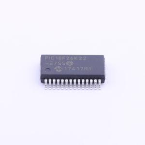 MCU 8 bits PIC18 PIC RISC 64 Ko Flash 2.5V/3.3V/5V 28 broches SSOP Tube - Rail/Tube PIC18F26K22-E/SS - Product Image 1
