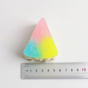 ของเล่นบีบเค้กกัมมี่สีชมพูรูปสายรุ้ง นุ่มพิเศษ สำหรับงานปาร์ตี้เด็ก - Product Image 5