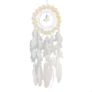 Vente <span class=keywords><strong>en</strong></span> gros <span class=keywords><strong>Attrape</strong></span>-rêves licorne avec lumière <span class=keywords><strong>pour</strong></span> chambre à coucher Décoration intérieure <span class=keywords><strong>Attrape</strong></span>-rêves avec plumes colorées Artisanat suspendu - Product Image 4