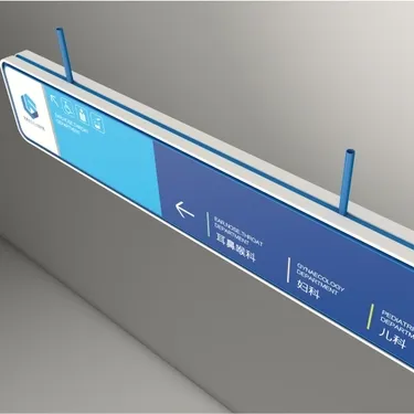 Pantalla colgante de doble cara, señal led direccional iluminada