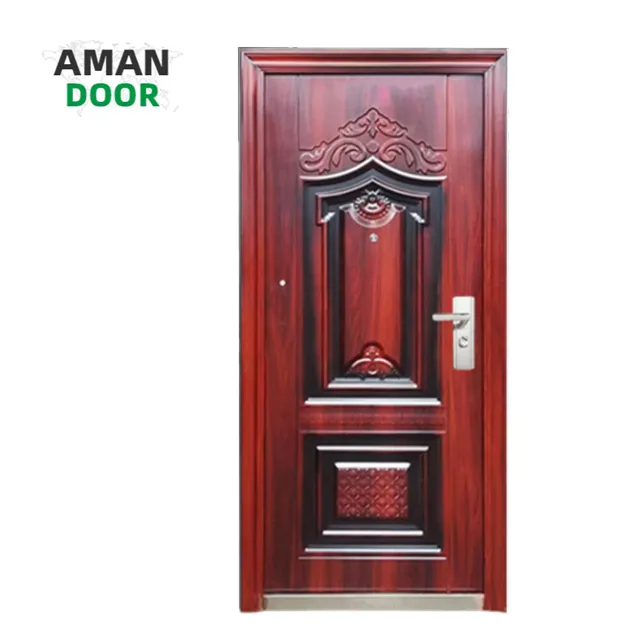 AMAN DOOR front doors for houses modern sliding security steel entrance doors