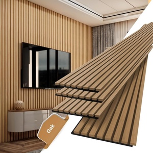 Panneaux acoustiques en bois Akupanel, panneau acoustique en chêne, produit d'insonorisation pour diffusion acoustique murale - Product Image 1