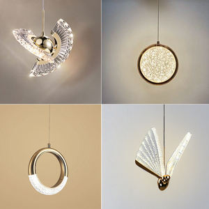 โคมไฟแขวนตกแต่งห้องนอนหมุนได้กึ่งวงกลมทำจากสังกะสีอัลลอยเรืองแสงโคมไฟแบบโพสต์โมเดิร์น - Product Image 3