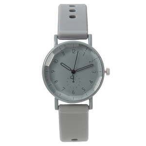 Venta al por mayor de fábrica: Nuevo reloj de cuarzo de aleación de moda en colores caramelo, con correa de silicona de 16 mm, puntero de cristal de 9 mm, estilo universitario sencillo para hombres y mujeres. - Product Image 2