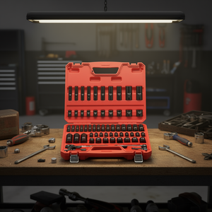 Juego de Llaves de Impacto VEVOR de 64 Piezas y 3/8 Pulgadas, Acero al Cromo Vanadio, Kit de Herramientas para Reparación de Automóviles, Tamaños SAE y Métricos, con Estuche de Transporte - Product Image 2