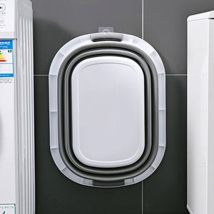 Cesta de almacenamiento plegable de fábrica con asa Montaje en pared Ahorre espacio Campamento portátil Lavabo al aire libre Organizador de ropa sucia - Product Image 5