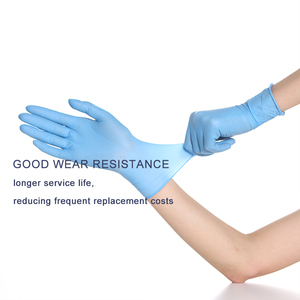 Non Latex bột miễn phí dùng một lần màu xanh Nitrile kiểm tra găng tay micro-touch y tế phòng thí nghiệm găng tay - Product Image 2