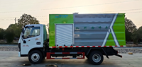 Camion broyeur mobile à mâchoires avec capacité de 50-100 TPH, trémie de 10,5 m, vitesse maximale de 110 km/h, 4x2, diesel manuel