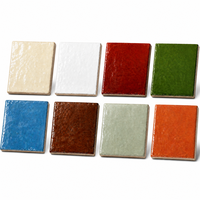 Carreaux muraux en céramique métallisée émaillée style Zellige marocain moderne, multicolores, pour crédence de cuisine et salle de bain