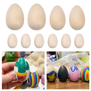 Uova di Pasqua in Legno Personalizzabili, Materiali per <span class=keywords><strong>Disegno</strong></span> Creativo, Decorazioni Pasquali - Product Image 2