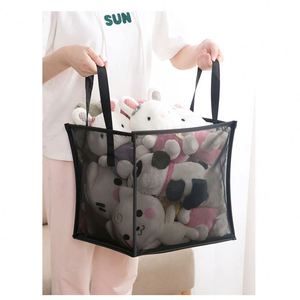 Collapsible <b>Hamper</b> Cotton Jute <b>Baskets</b> Dirty Clothes Canvas Laundry <b>Basket</b> Bag - Product Image 3