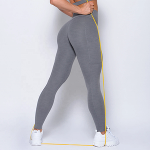 Mallas deportivas texturizadas con bolsillos para mujer, gran oferta - Product Image 4
