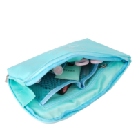 Bolsa Organizadora Multifuncional Sbox, Bolsas de Viaje de Poliéster+PVC Gris con Cierre, Venta al Por Mayor de Fábrica