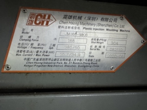 Máquina de Moldeo por Inyección Hidráulica Horizontal Chen Hsong JM-168 Usada de Alta Calidad con PLC, Servomotor, Bomba y Rodamiento, Capacidad de Sujeción de 1600kN - Product Image 3