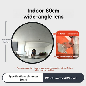 Espejo de seguridad de tráfico interior convexo de 30CM de alta calidad, intersección de punto ciego de 130 grados para advertencia Visual en intersecciones - Product Image 3