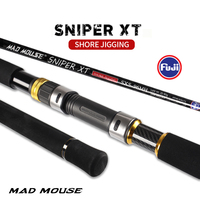 Canne à Pêche Top MADMOUSE Sniper XT 96H/96MH, Composants Fuji, Carbone Croisé, pour Jigging de Rivage, Leurre 20-120g, PE 1-5#, Mer et Océan, Popping