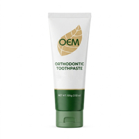 Dentifrice Orthodontique Adulte Marque Blanche Haute Teneur en Fluorure Anti-Caries Blanchissant Réparation de l'Émail pour Appareils Dentaires Menthe Usage Domestique