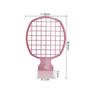 Logotipo personalizado multifunción Afro hombres trenza peine 2 en 1 rizo peine raqueta de tenis estilo herramientas de peluquería - Product Image 2