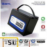 Paket Baterai LiFePO4 12V Portabel Siklus Dalam untuk Kendaraan Laut & 4WD Paket Lithium Ion