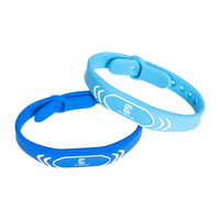 Bracelets en silicone ajustables RFID NFC pour le partage sur les réseaux sociaux, carte de visite, paiement, système de sécurité