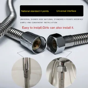 Tuyau de robinet de douche dissimulé direct d'usine Design moderne tête de pulvérisation <span class=keywords><strong>Flexible</strong></span> salle de bain <span class=keywords><strong>pour</strong></span> chauffe-eau solaire - Product Image 2