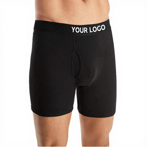 Caleçons Boxers Confortables et Respirants en Coton pour Hommes, Taille Élastique Personnalisée, Coupe Mi-Haute, Usage Quotidien, Antistatiques, Gris Gaufré – Vente en Gros - Product Image 4