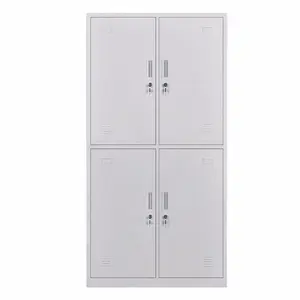 Industry modern design 4 door steel wardrobe metal locker almirah godrej design