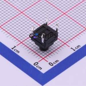 TS-1010-A7B3-D2 Tactile Switch Through hole Component (THT) Switch Single Pole Single Throw Round Button 2.5N Through Hole - Product Image 2