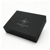 Boîte d'emballage rigide pliable élégante avec fermeture magnétique, boîte cadeau de luxe personnalisée avec logo pour la mode