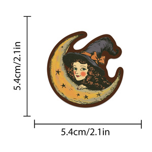 50PCS Vintage Tarot Moon Star Occult Celestial <span class=keywords><strong>Creepy</strong></span> Mystical Sticker